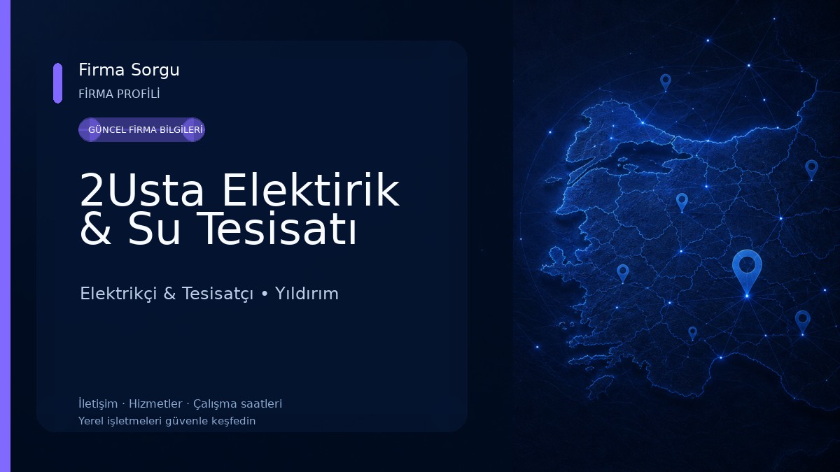 2Usta Elektirik & Su Tesisatı
