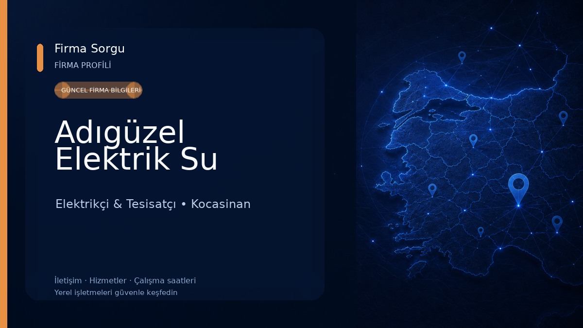 Adıgüzel Elektrik Su
