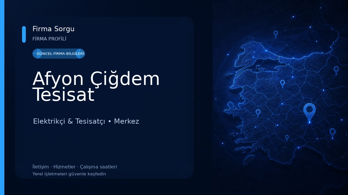 Afyon Çiğdem Tesisat
