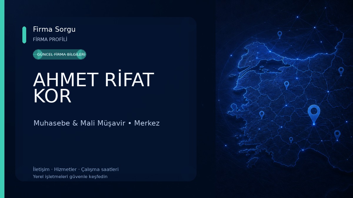 AHMET RİFAT KOR