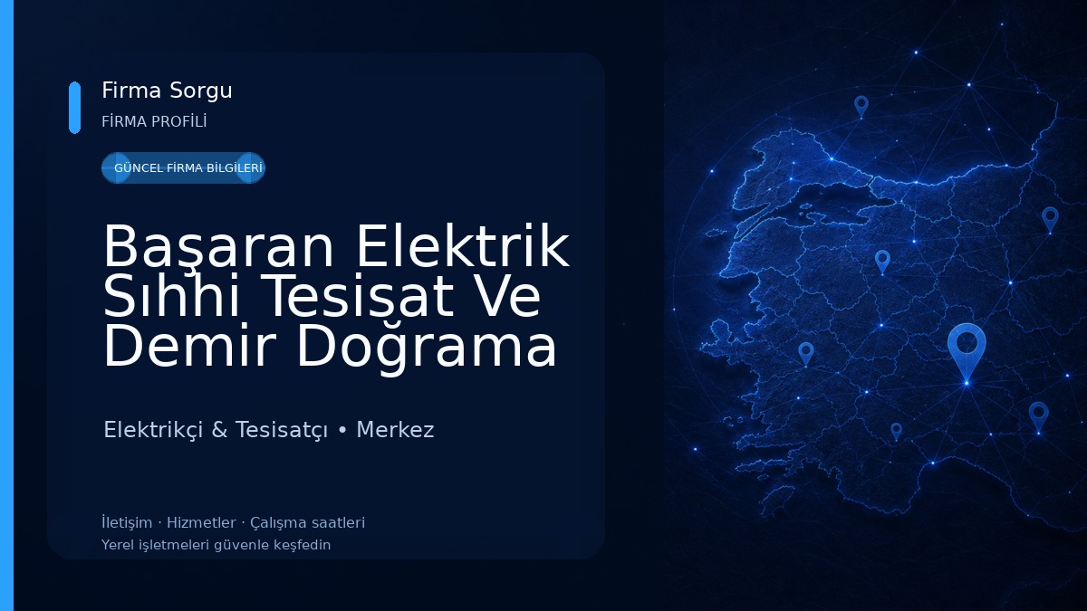 Başaran Elektrik Sıhhi Tesisat Ve Demir Doğrama