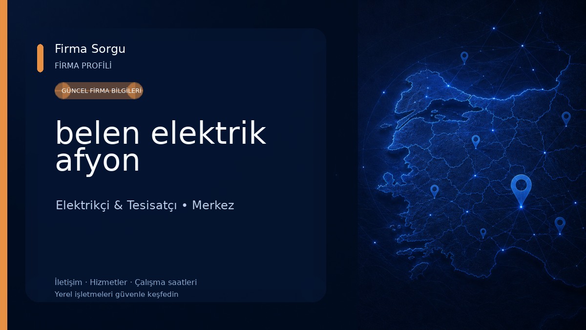 belen elektrik afyon