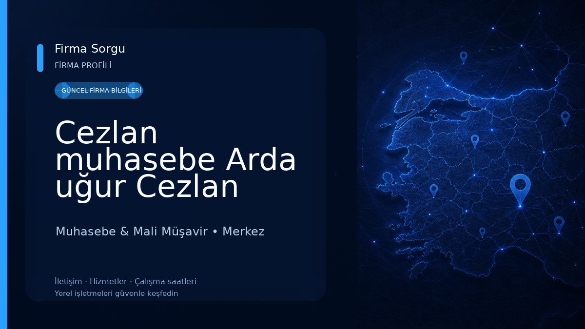 Cezlan muhasebe Arda uğur Cezlan