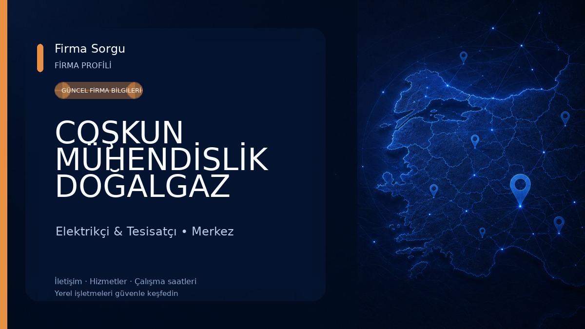 COŞKUN MÜHENDİSLİK DOĞALGAZ