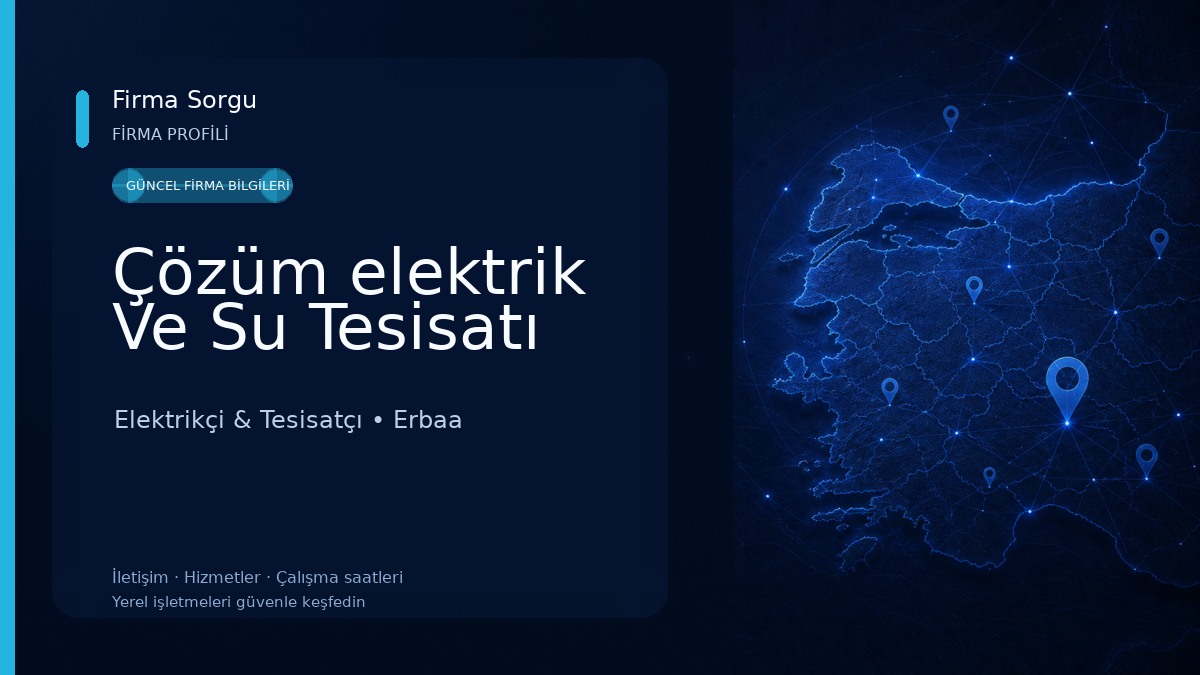 Çözüm elektrik Ve Su Tesisatı