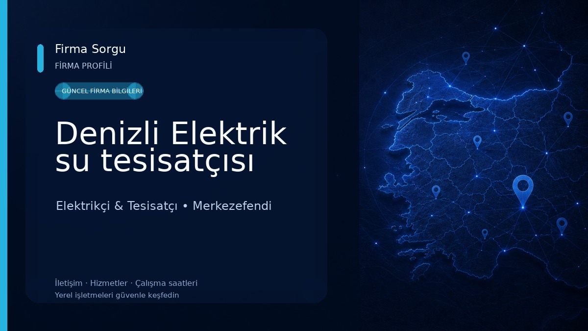 Denizli Elektrik su tesisatçısı