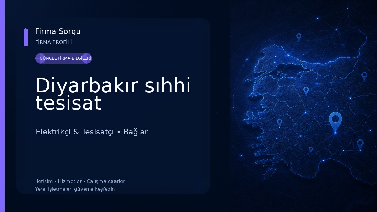 Diyarbakır sıhhi tesisat