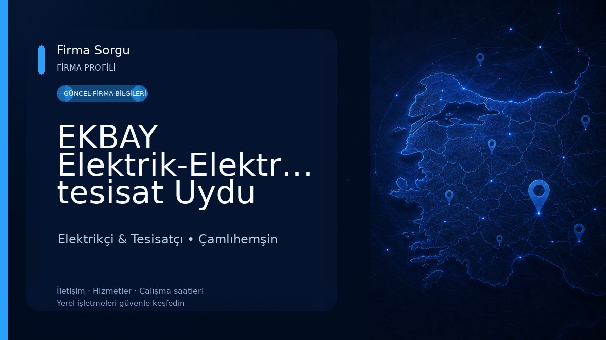 EKBAY Elektrik-Elektronik tesisat Uydu Çanak Merkezi Sistem Kamera Sistemleri