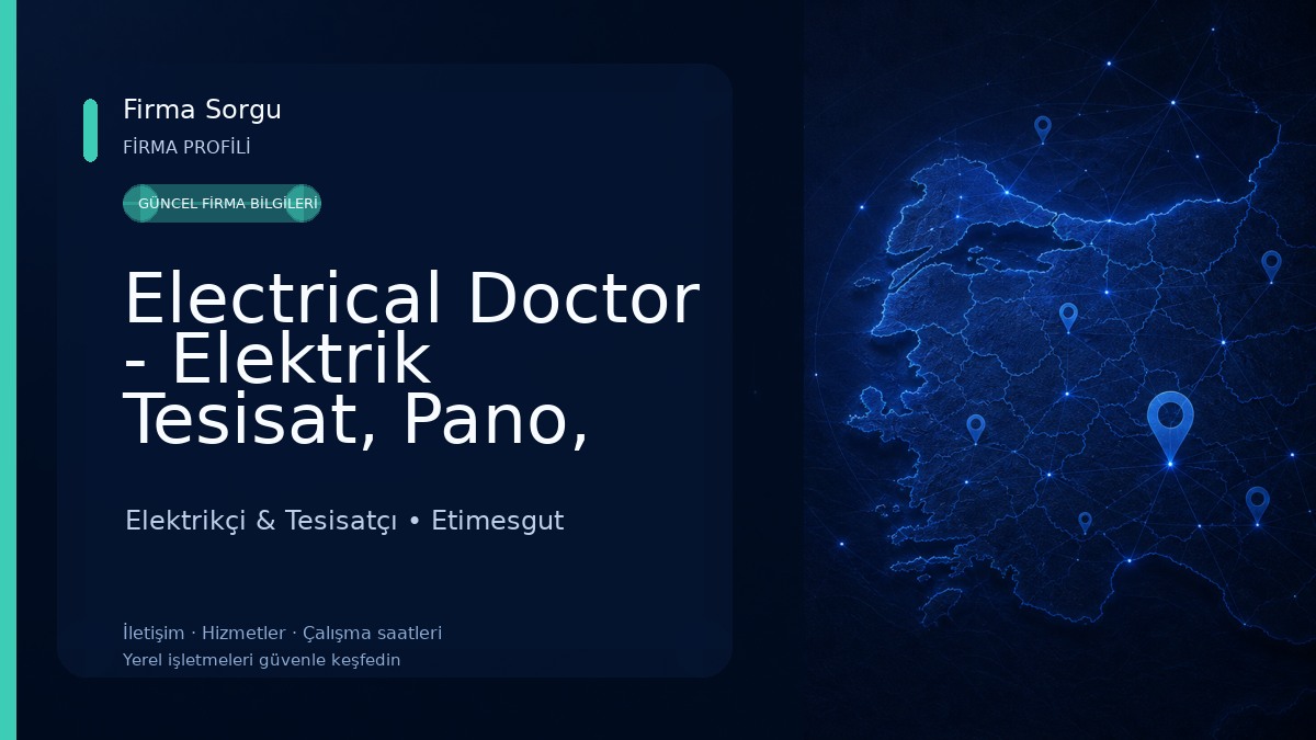 Electrical Doctor - Elektrik Tesisat, Pano, Tamir ve Montaj