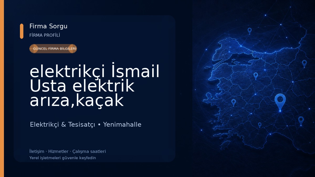 elektrikçi İsmail Usta elektrik arıza,kaçak akım arızası,avize montajı,