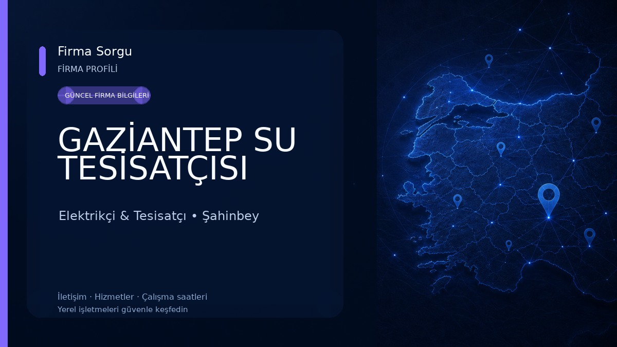 GAZİANTEP SU TESİSATÇISI