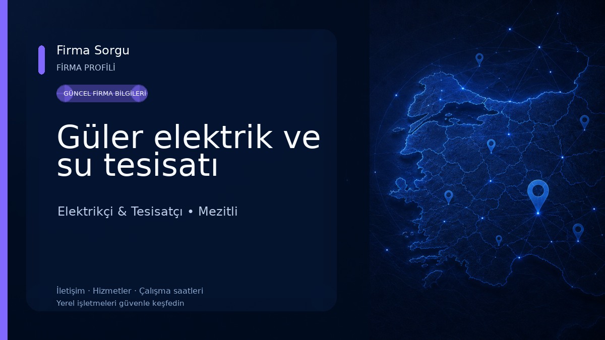 Güler elektrik ve su tesisatı
