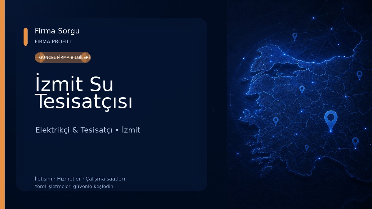İzmit Su Tesisatçısı