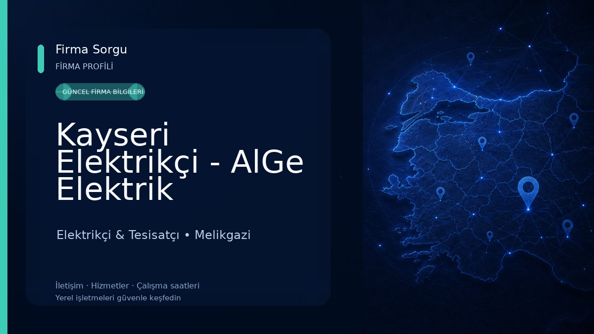 Kayseri Elektrikçi - AlGe Elektrik