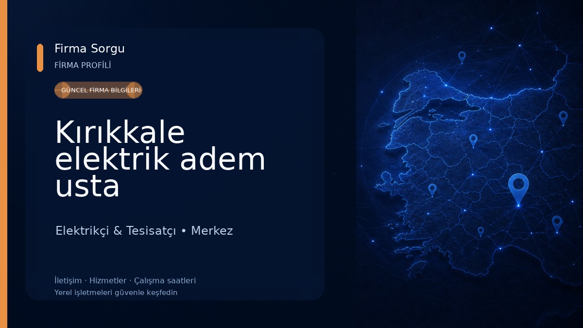 Kırıkkale elektrik adem usta