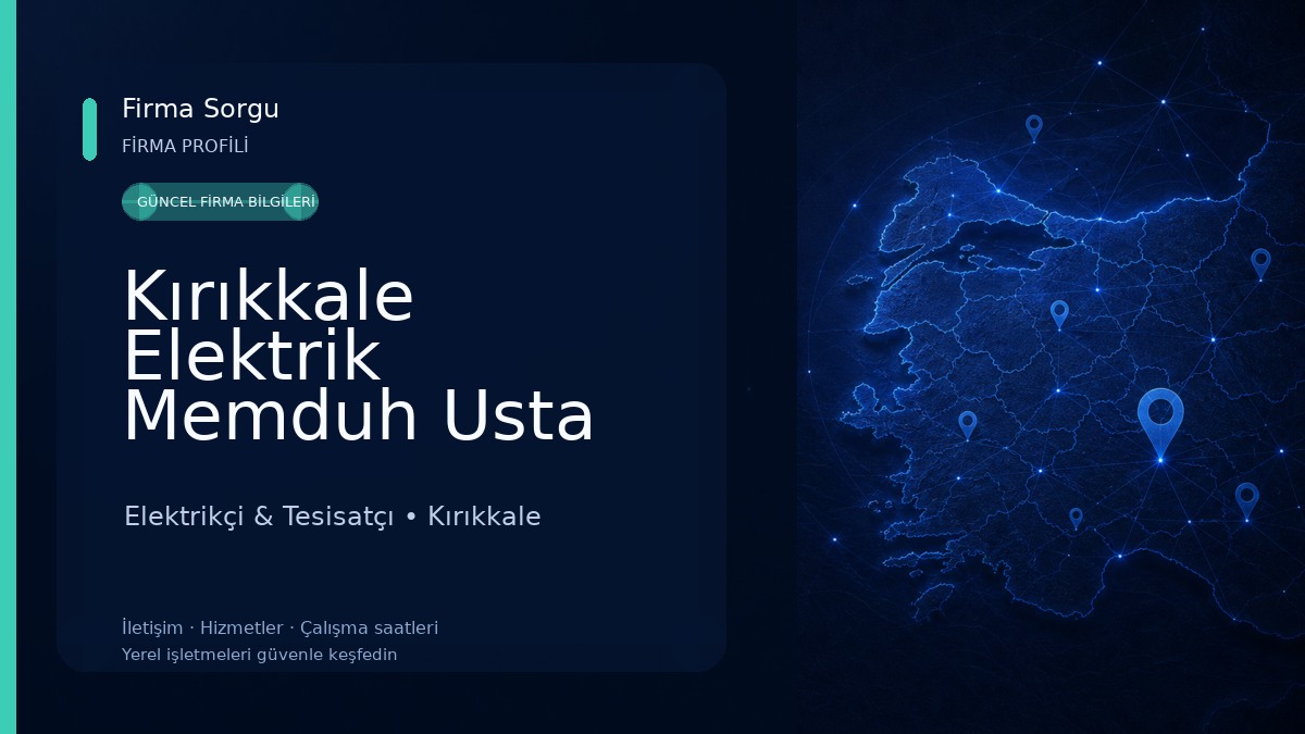 Kırıkkale Elektrik Memduh Usta