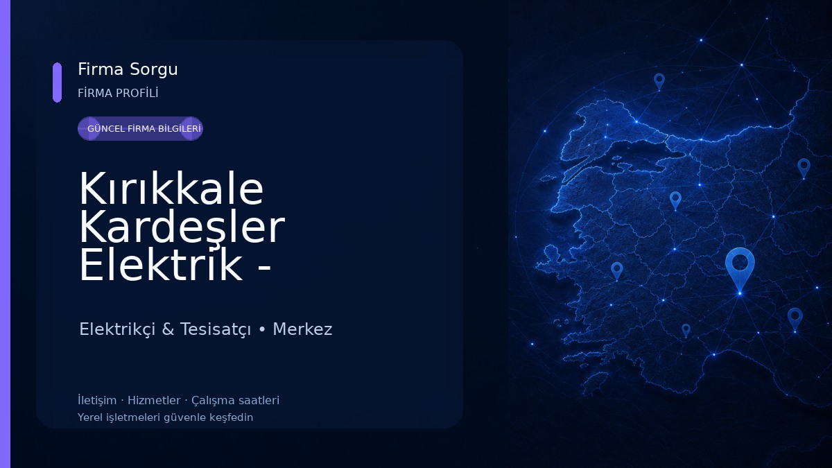 Kırıkkale Kardeşler Elektrik - Kırıkkale Elektrikçi