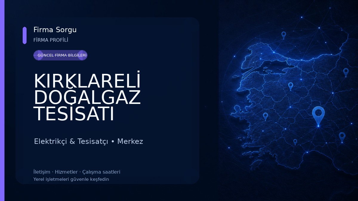 KIRKLARELİ DOĞALGAZ TESİSATI