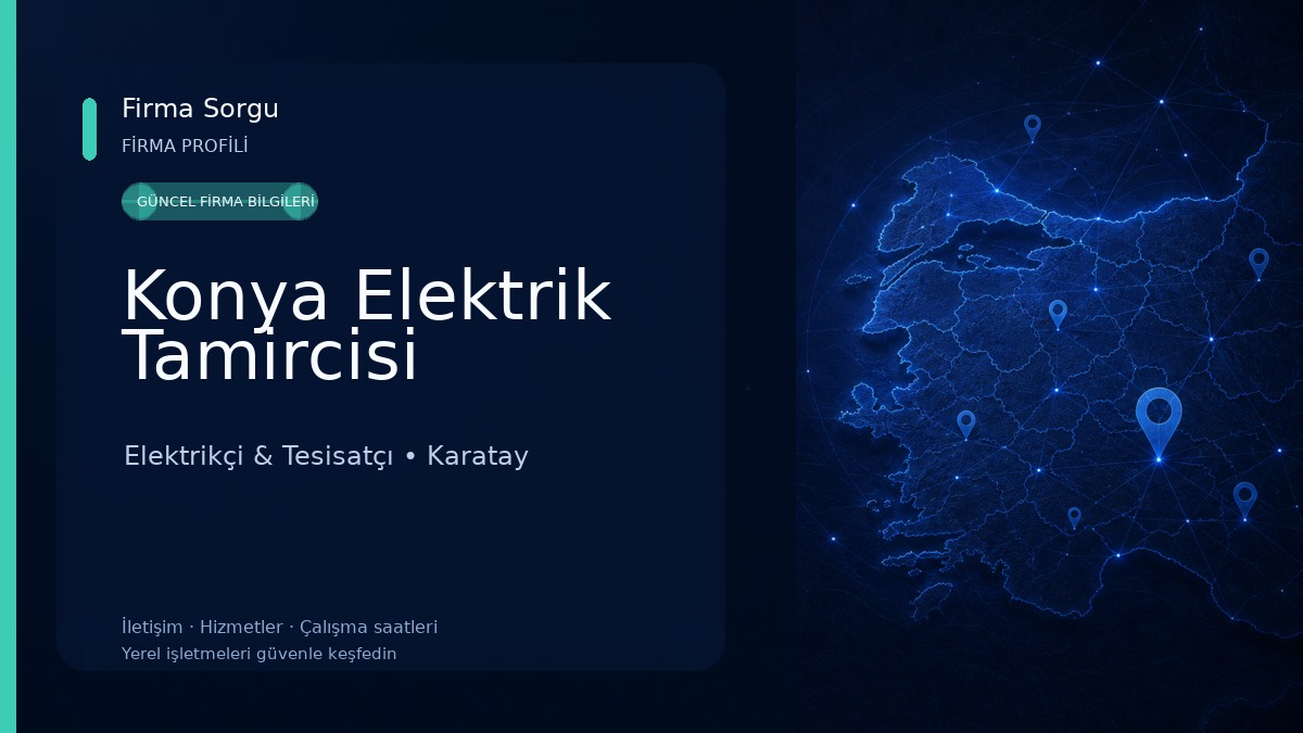 Konya Elektrik Tamircisi