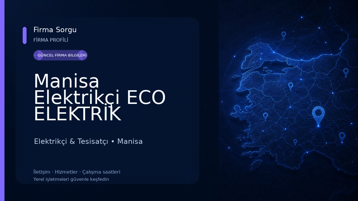 Manisa Elektrikçi ECO ELEKTRİK