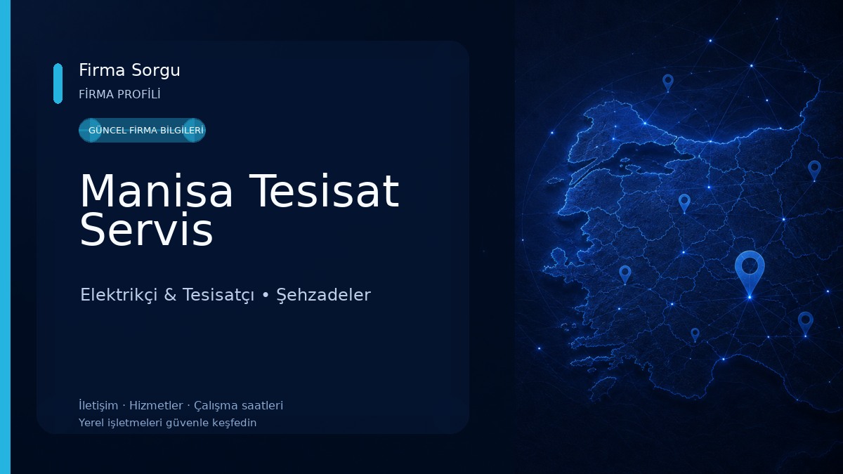 Manisa Tesisat Servis