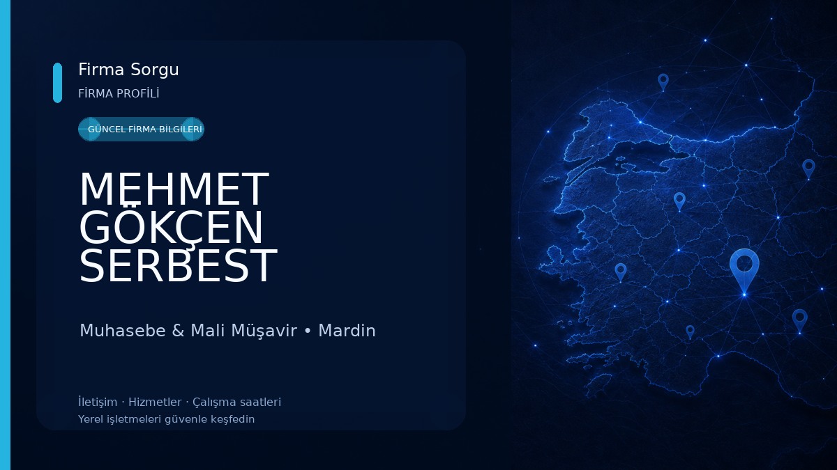 MEHMET GÖKÇEN SERBEST MUHASEBECİ MALİ MÜŞAVİR