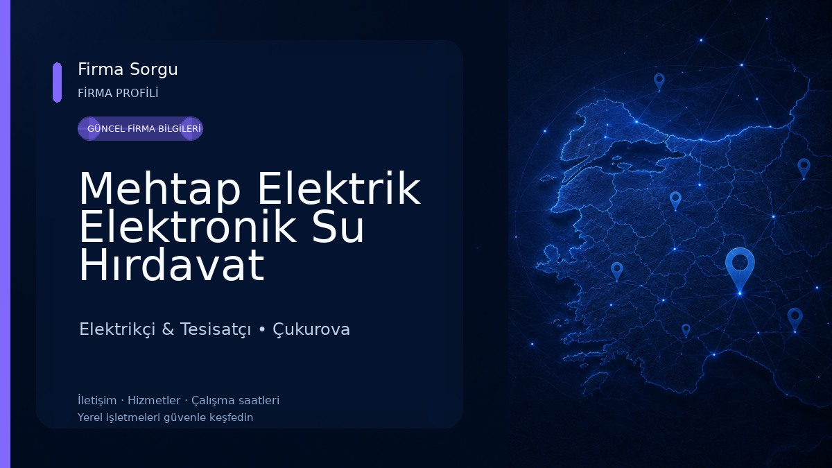 Mehtap Elektrik Elektronik Su Hırdavat