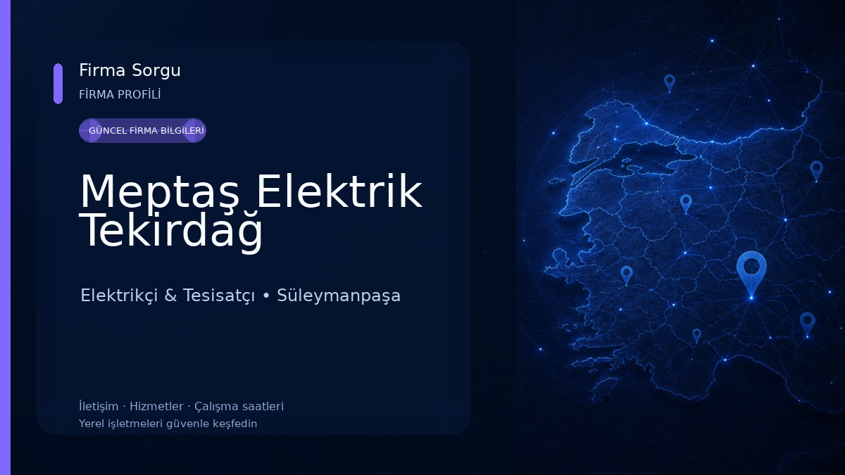 Meptaş Elektrik Tekirdağ