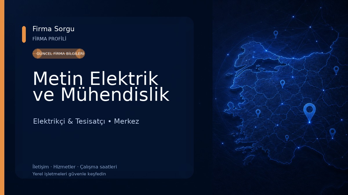 Metin Elektrik ve Mühendislik