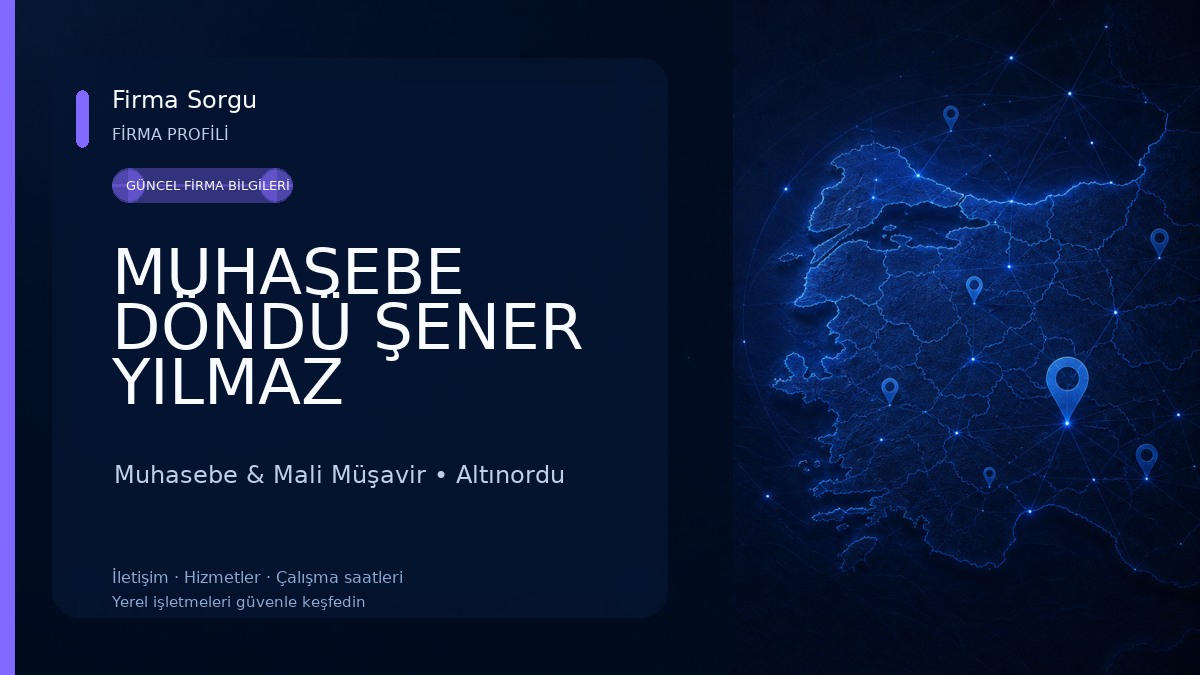 MUHASEBE DÖNDÜ ŞENER YILMAZ
