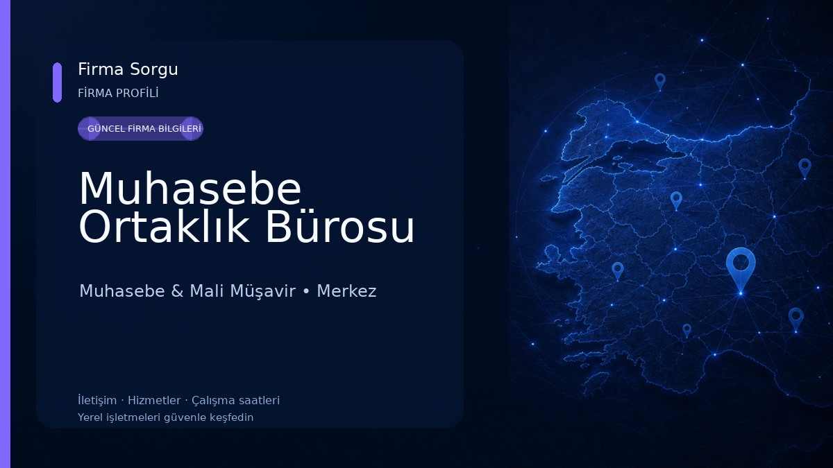 Muhasebe Ortaklık Bürosu
