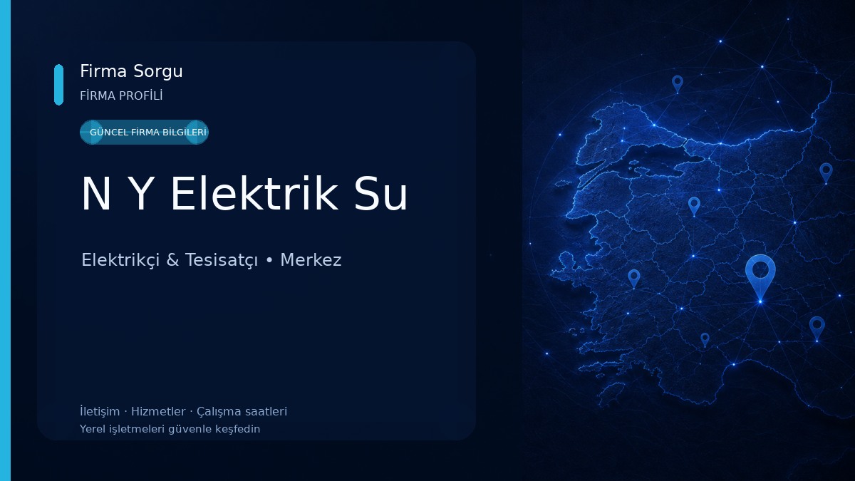N Y Elektrik Su