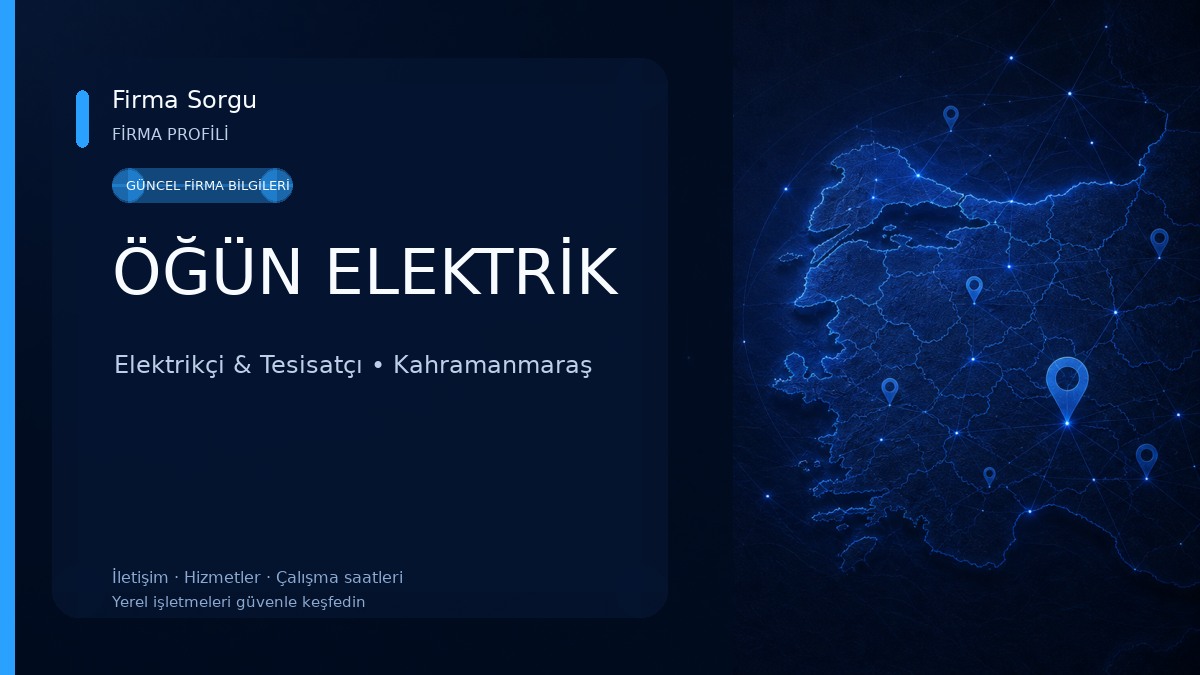 ÖĞÜN ELEKTRİK