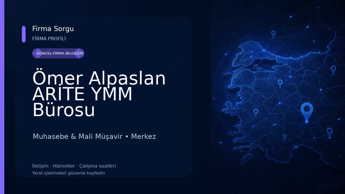 Ömer Alpaslan ARİTE YMM Bürosu