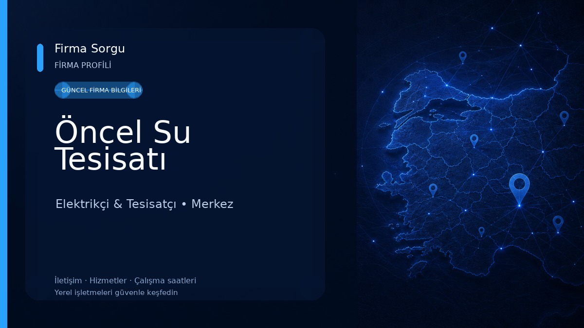 Öncel Su Tesisatı