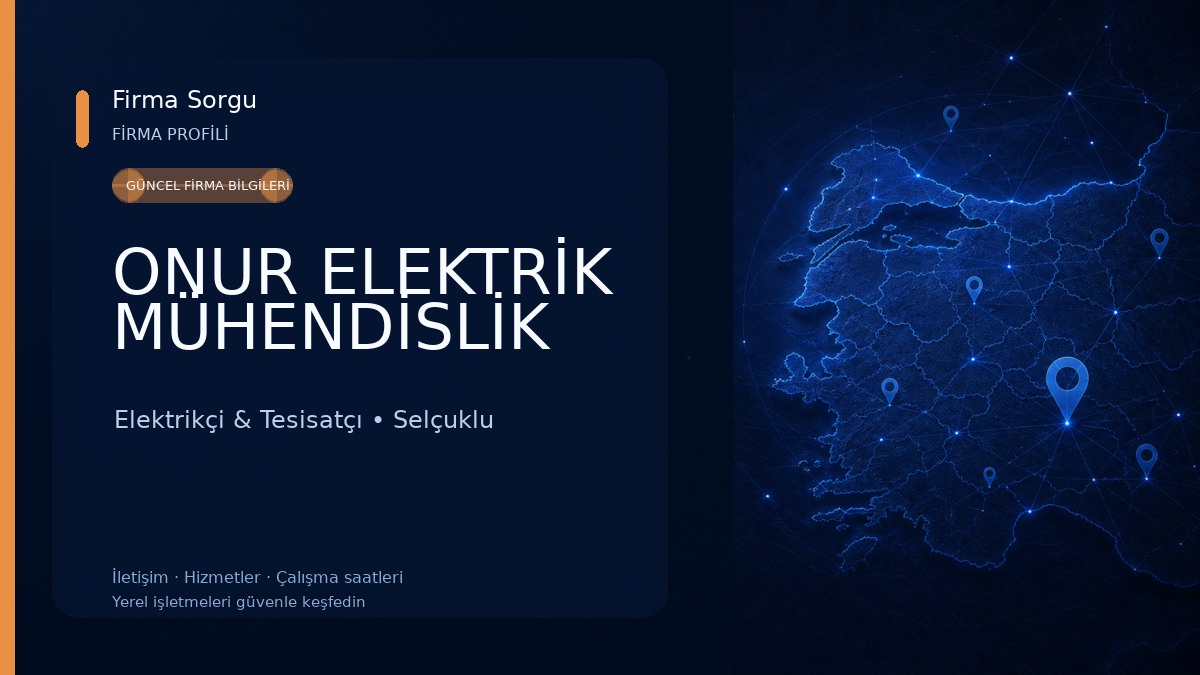 ONUR ELEKTRİK MÜHENDİSLİK