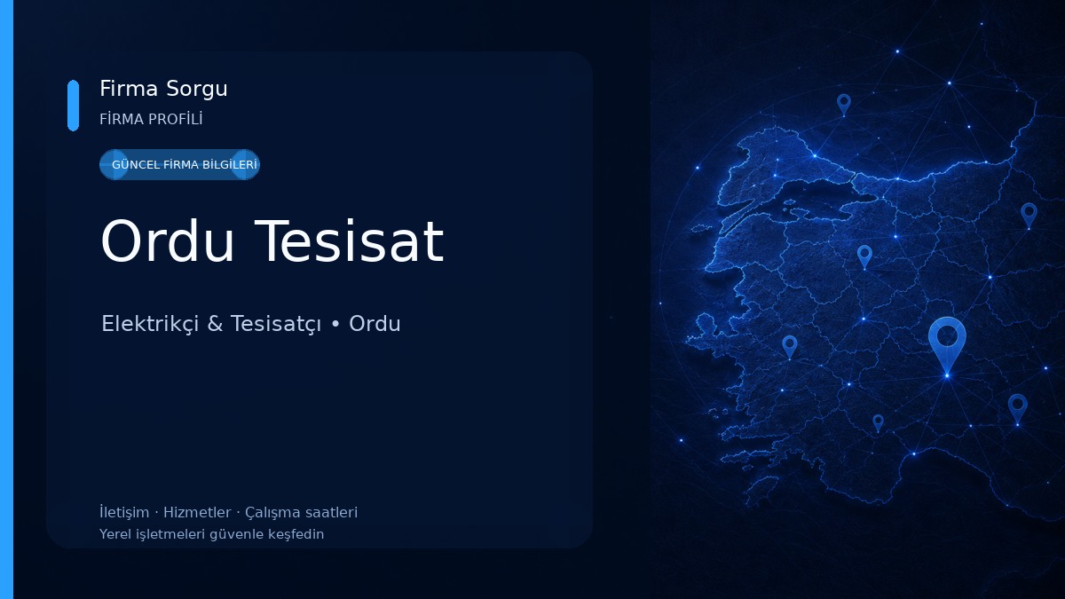 Ordu Tesisat