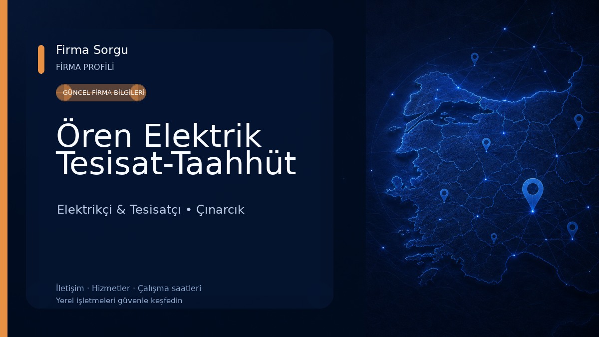 Ören Elektrik Tesisat-Taahhüt