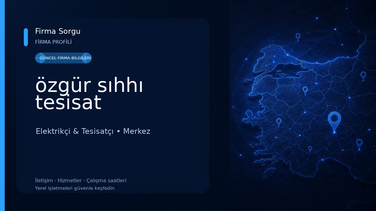 özgür sıhhı tesisat