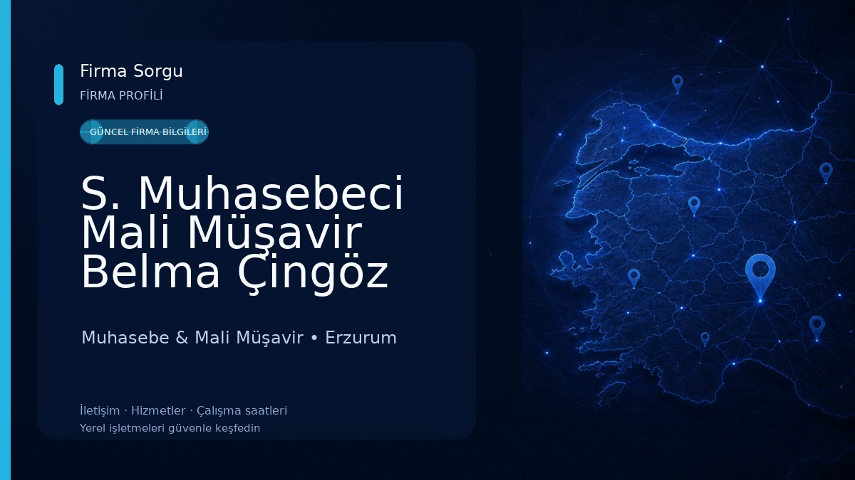 S. Muhasebeci Mali Müşavir Belma Çingöz
