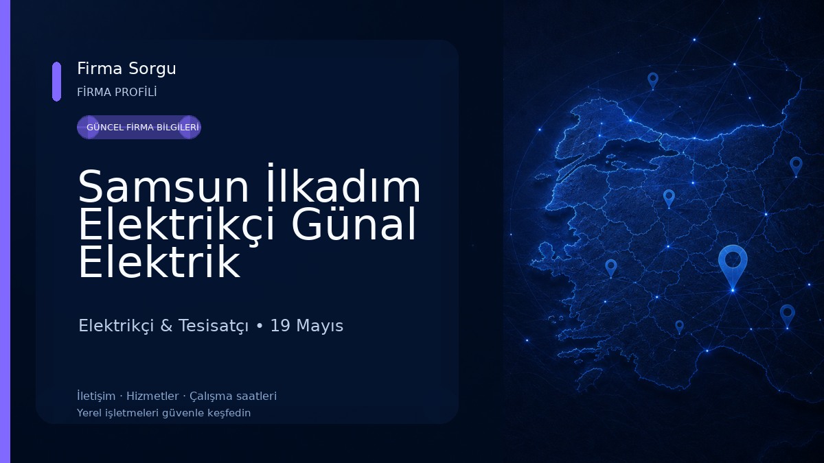Samsun İlkadım Elektrikçi Günal Elektrik