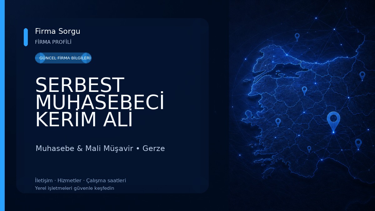 SERBEST MUHASEBECİ KERİM ALİ ÖZCAN