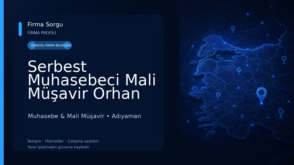 Serbest Muhasebeci Mali Müşavir Orhan Aydın