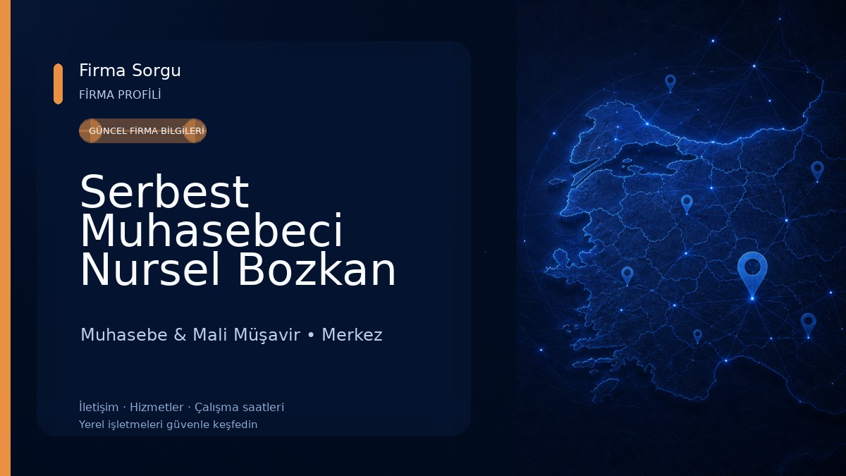 Serbest Muhasebeci Nursel Bozkan
