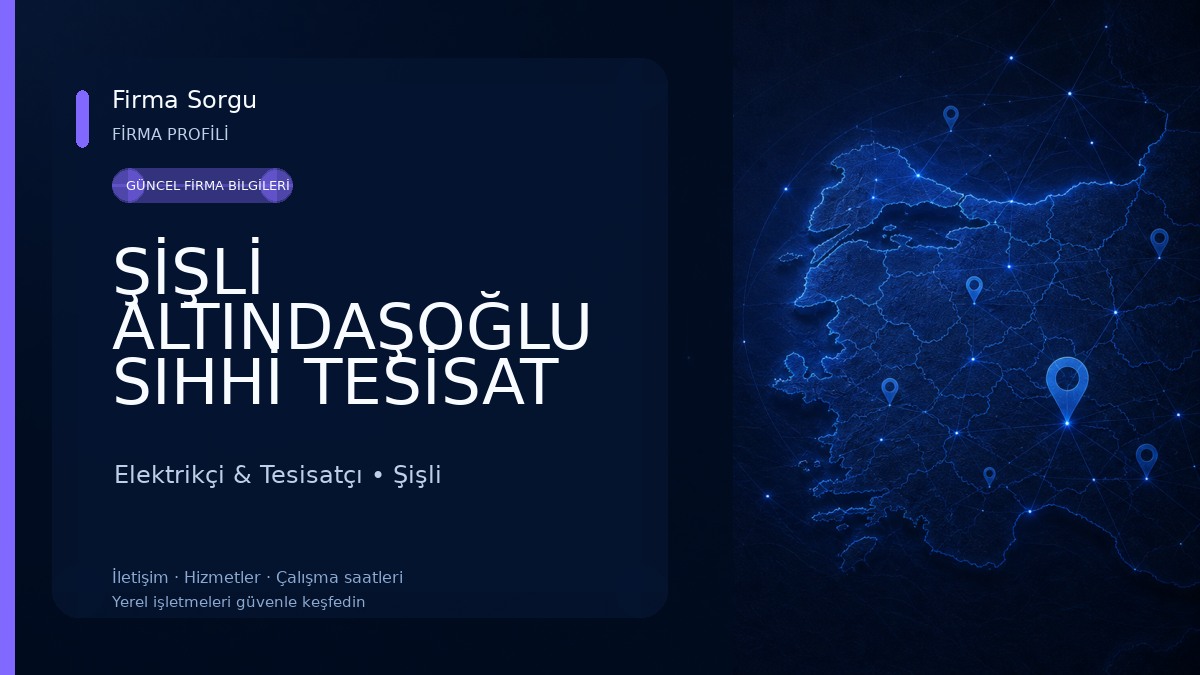 ŞİŞLİ ALTINDAŞOĞLU SIHHİ TESİSAT