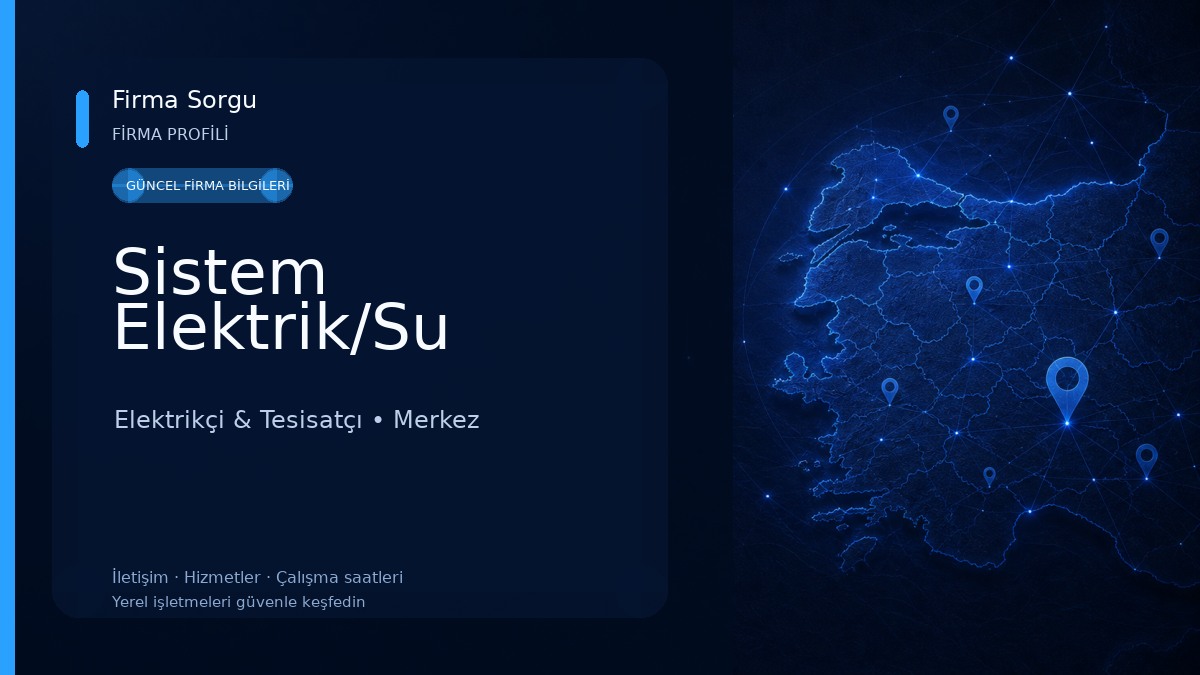 Sistem Elektrik/Su
