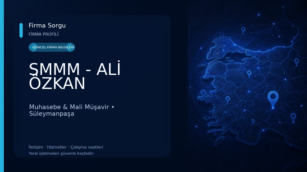 SMMM - ALİ ÖZKAN