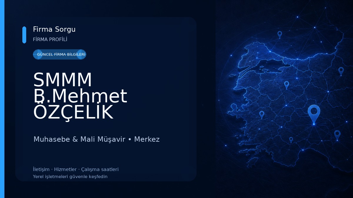 SMMM B.Mehmet ÖZÇELİK