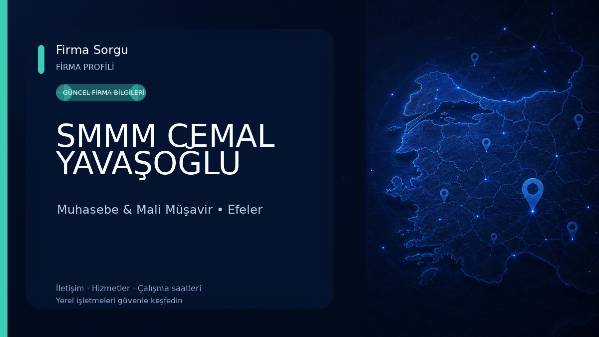 SMMM CEMAL YAVAŞOĞLU