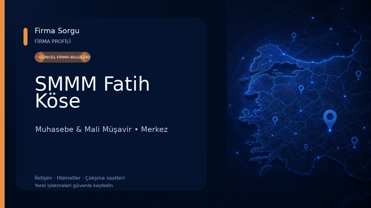 SMMM Fatih Köse